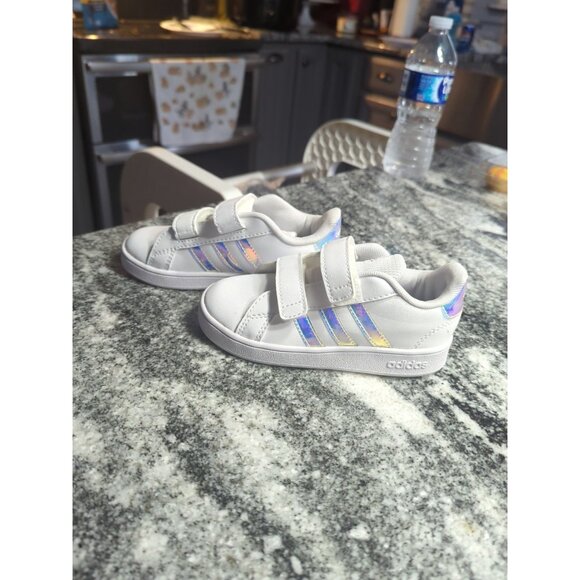 Adidas Grand Court 2.0 CF 1 Infant/Toddler Baby Girl Shoes Size 9 NEW - Picture 1 of 7
